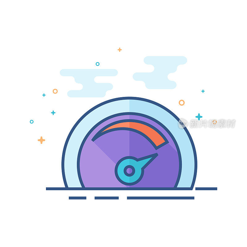 Flat Color Icon - Dashboard